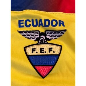 Marathon Ecuador National Team Soccer Jersey Mens Medium Yellow FEF Home Shirt